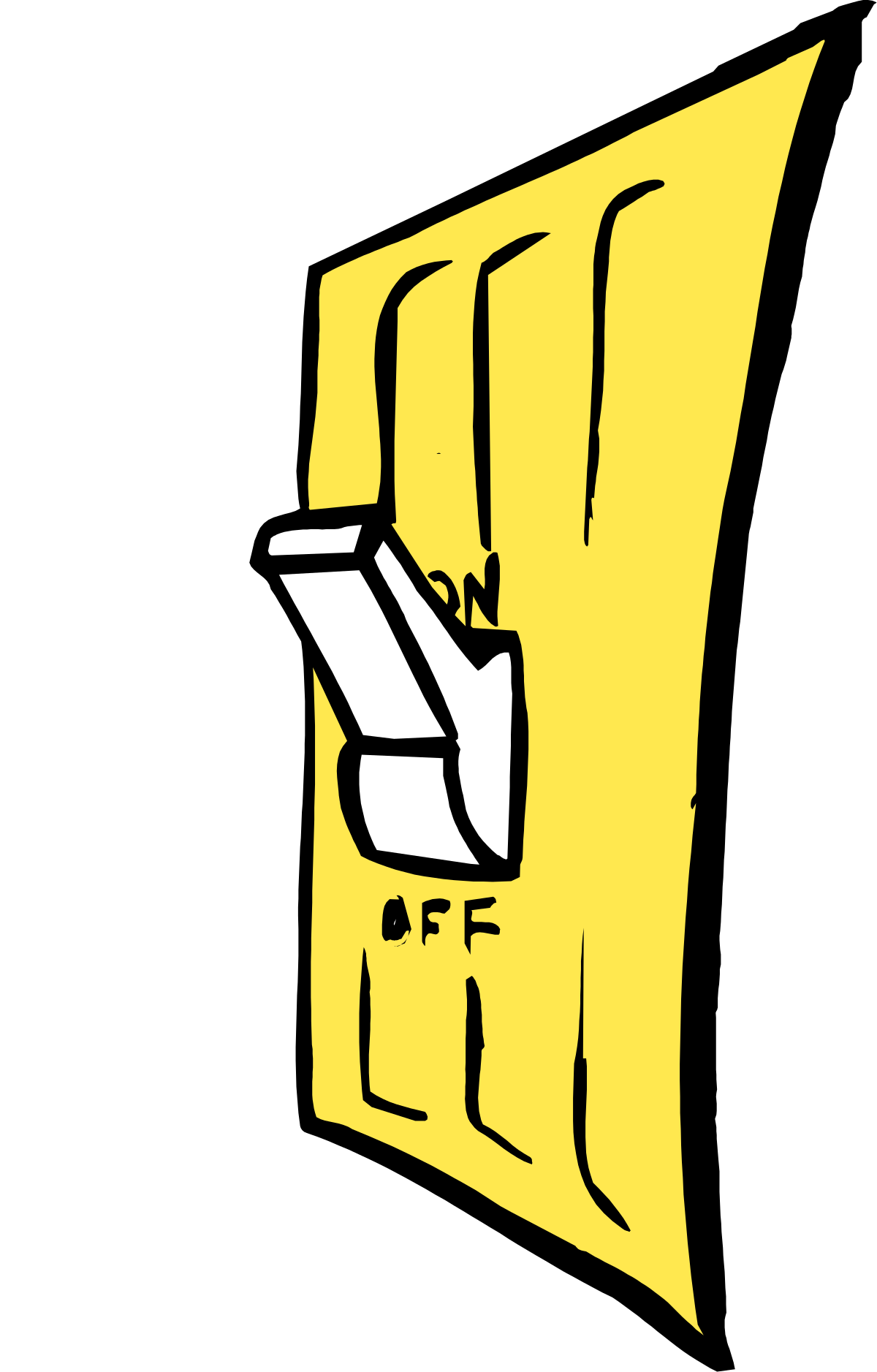 Yellow and Black Logo with White Outline - Eye-Catching Clipart