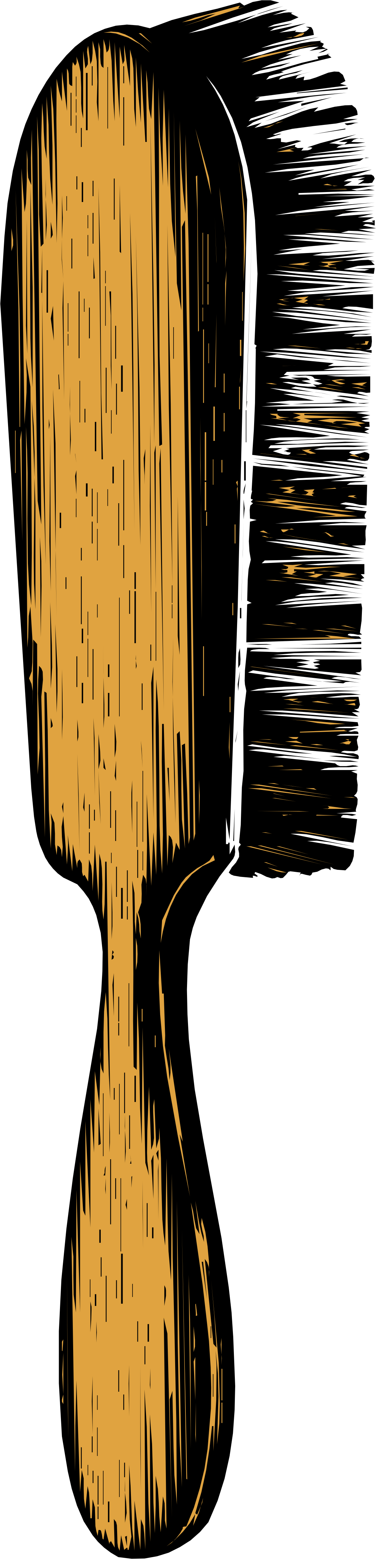 Yellow and Black Drawing of a Man - Vibrant Clipart for Creative Projects