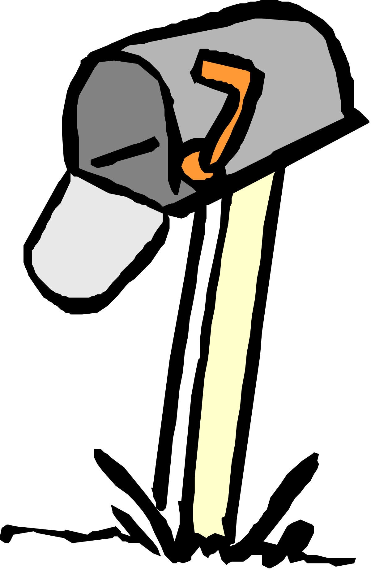 Hammer Clipart: High-Quality Hammer with Nail Illustration