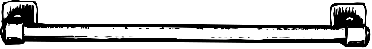 Barbell Black and White Clipart for Fitness Enthusiasts