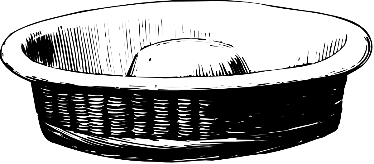 Basket with White Handle: Versatile Clipart for All Your Needs