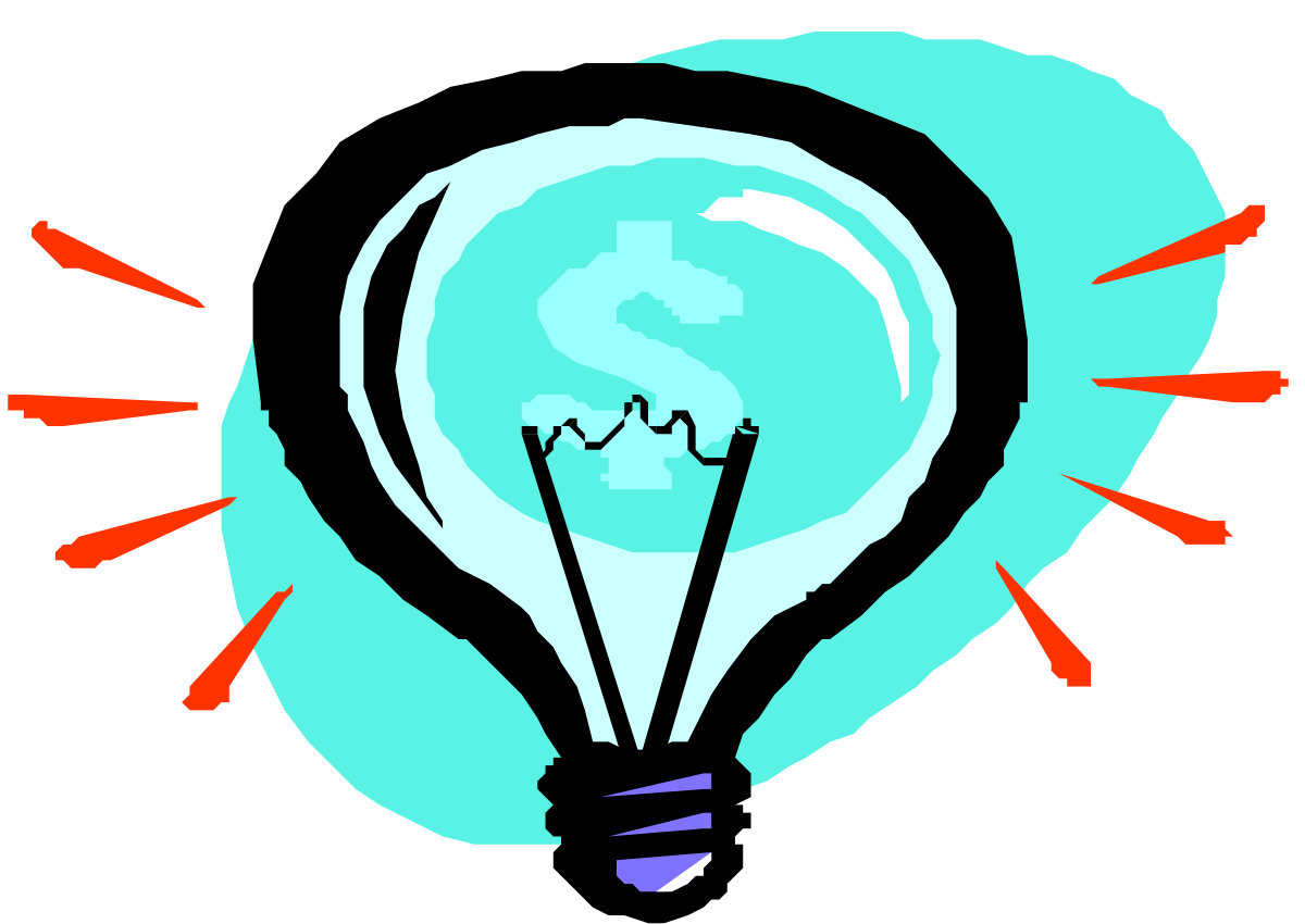 Light Bulb with Arrows Pointing to Earth - Creative Clipart