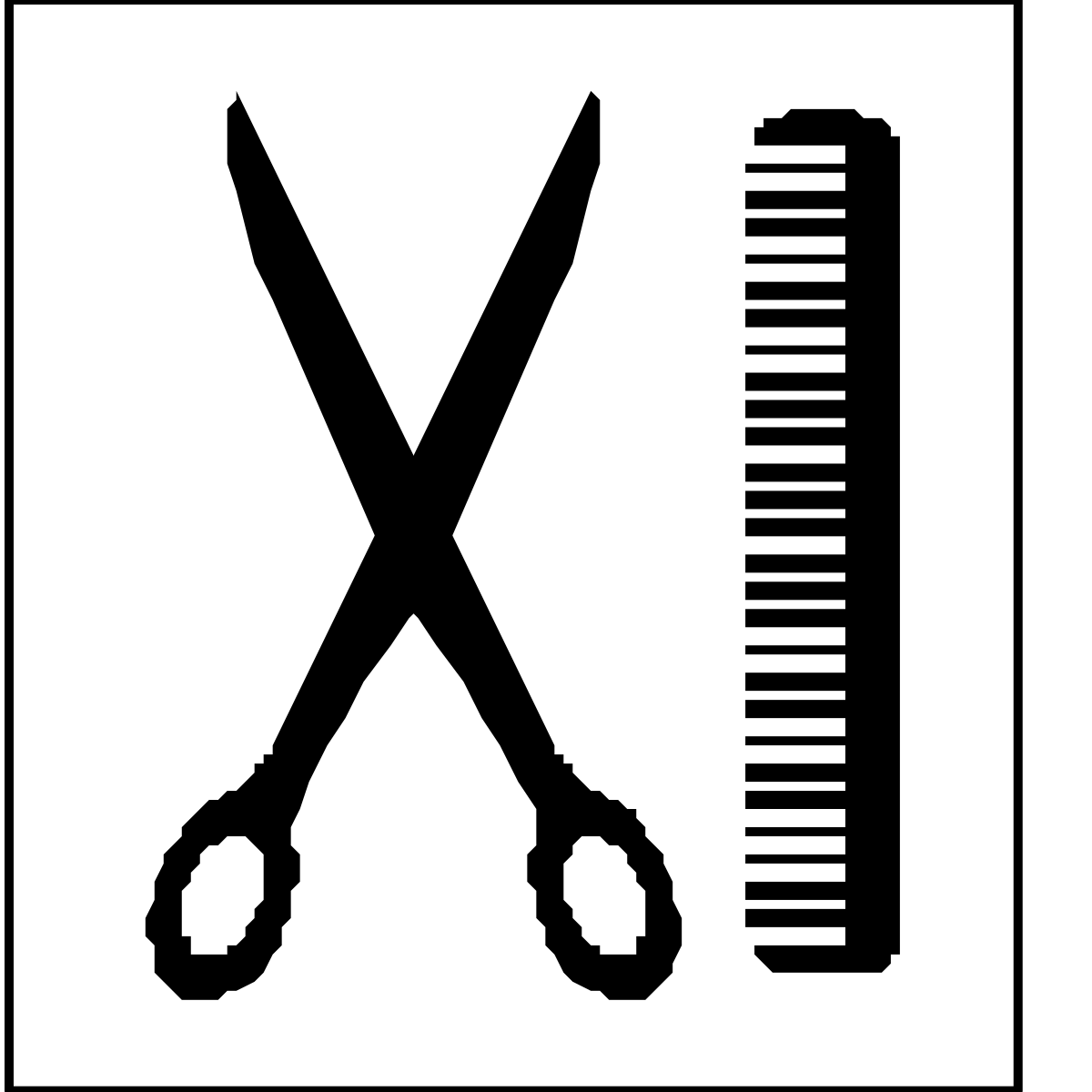 Scissors and Comb Clipart - Essential Hair Styling Tools