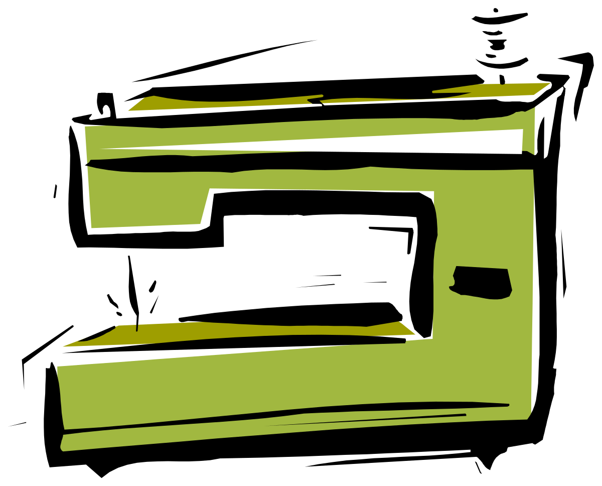 Green and Black Square Clipart with White Outline