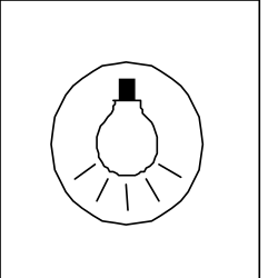 Black and White Circular Object Clipart for Versatile Use