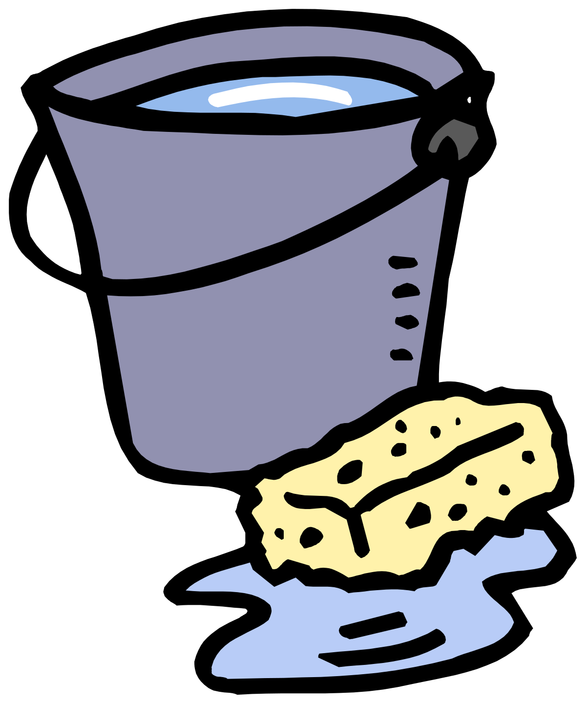 Bucket and Cookie on Black Background - Stunning Clipart Collection