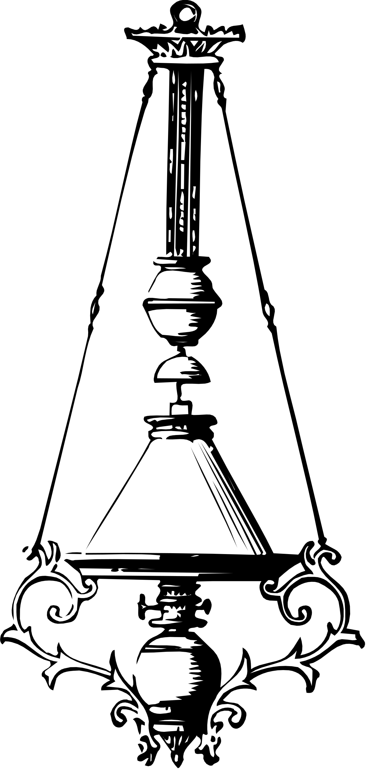 Black and White Logo with Radiant Light