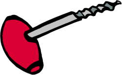 Knife with Red Handle Clipart - Perfect for Culinary Themes
