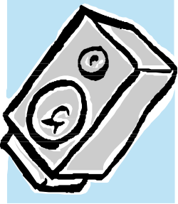 Black and White Cube Clipart - Stylish Geometric Design