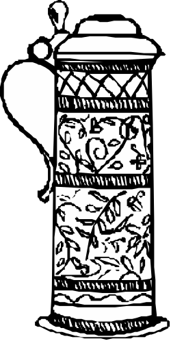 Elegant Black and White Vase Clipart for Timeless Decor