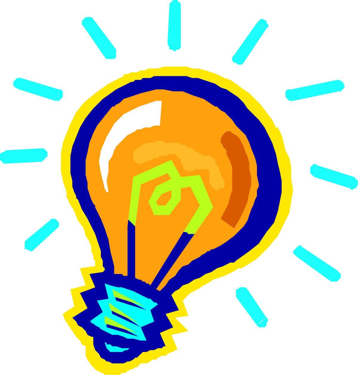 a light bulb with a blue ribbon around it clip art png transparent Light Bulb with Blue Ribbon - Bright Idea Clipart