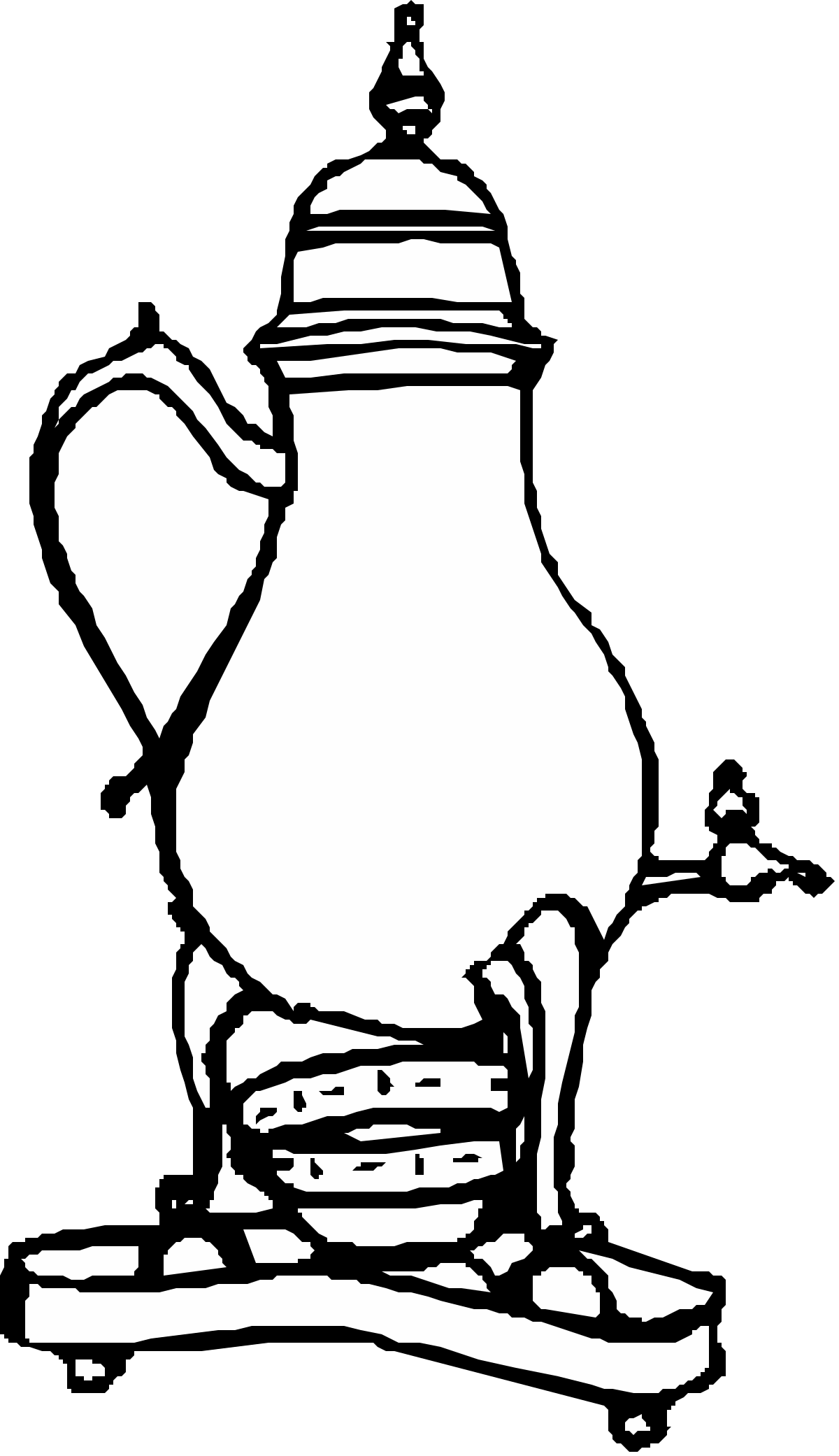 Teapot Clipart with Charming Tea Pot on Top
