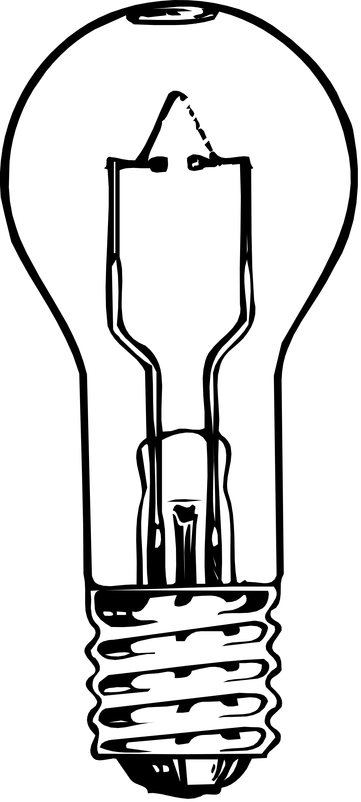 Light Bulb Clipart with Reflection - Bright and Creative SVG Graphics