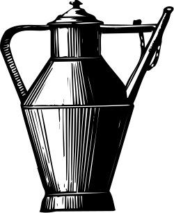 Elegant Black and White Vase Clipart for Creative Projects
