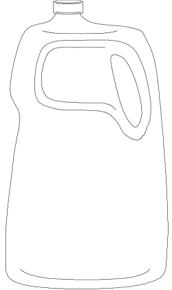 White Jug with Black Handle - Versatile Clipart for Your Projects