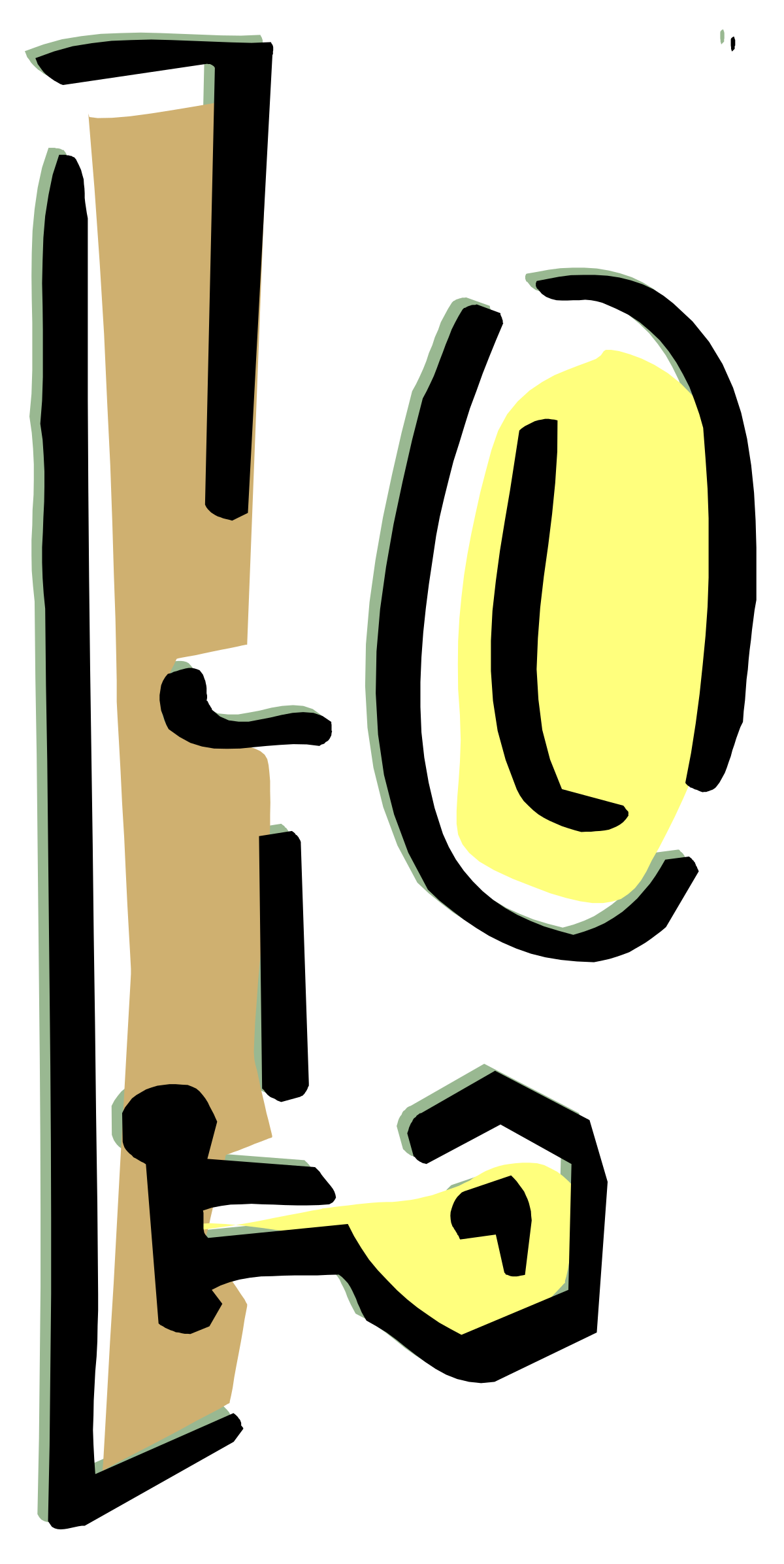 Door with Handle Clipart - Unique and Versatile Illustrations
