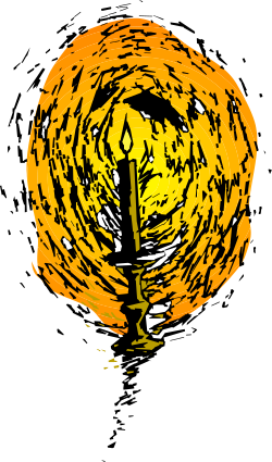 Tiger Head Clipart on Black Background - Stunning Wild Animal Illustration