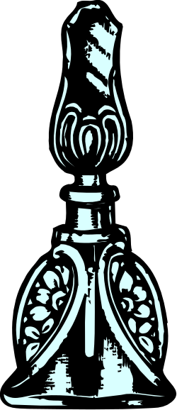Antique Lantern Clipart: Elegant Black and White Lamp Design