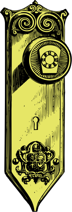 Black and Yellow Clock Clipart Illustration for Timely Designs