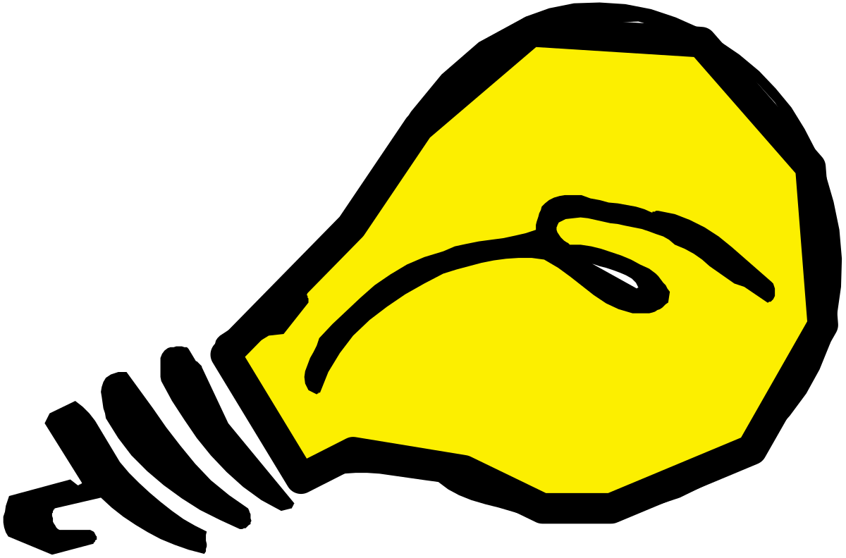 Yellow Face Clipart on Black Background - Expressive and Fun Graphics