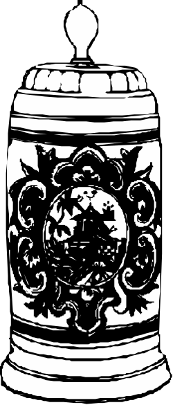 Black and White Jar Clipart Illustration for Versatile Uses