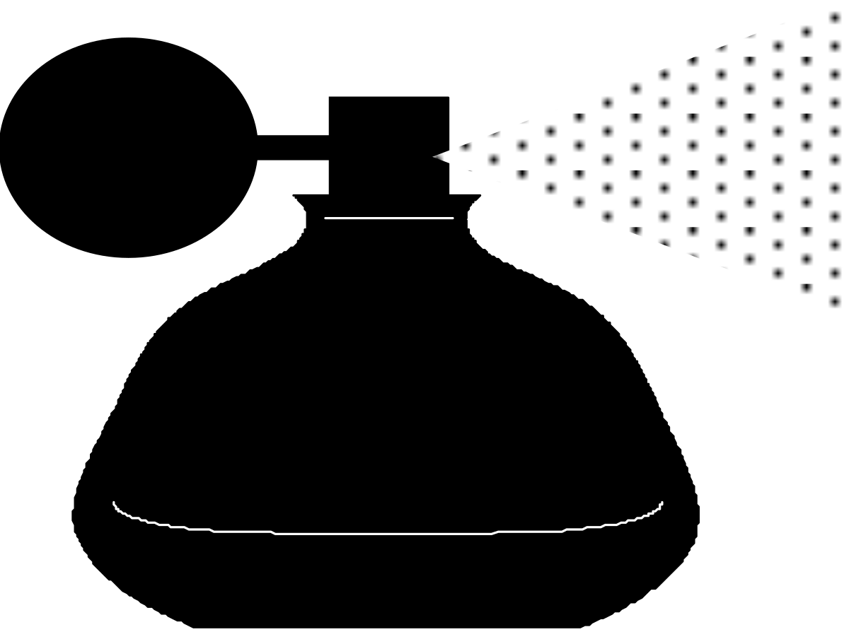 White Arrow with Black Dots Clipart: Dynamic Directional Symbol
