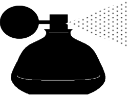 White Arrow with Black Dots Clipart: Dynamic Directional Symbol