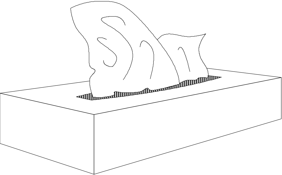 Cat Clipart: Elegant Black and White Feline Illustration