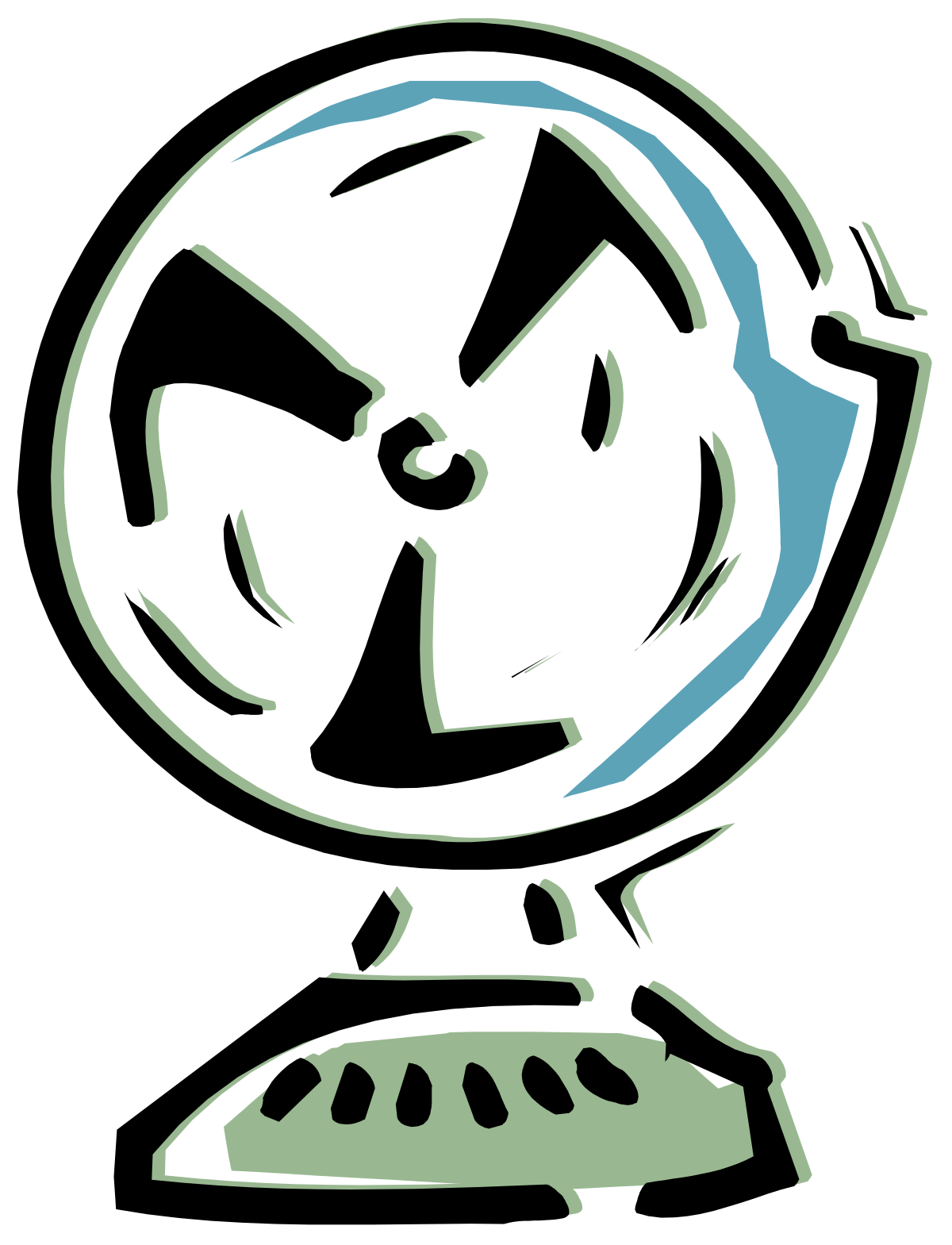 a clock with a face on it clip art png transparent Clock Face Clipart: Timeless Design for Every Project