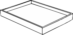 White Box with Lid Clipart - Versatile Storage Solution