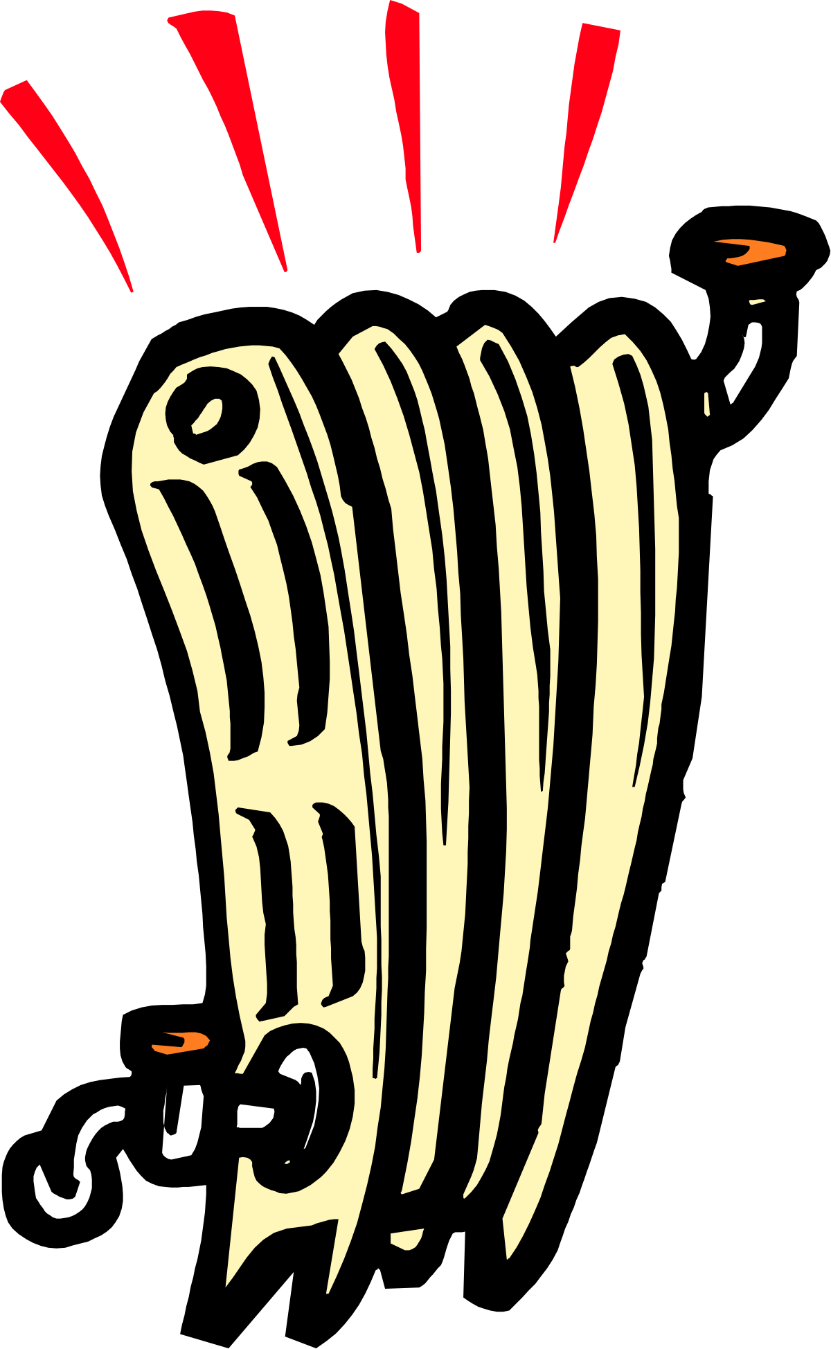 Zebra Clipart: Black and White with Bold Red Stripes