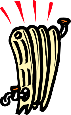Zebra Clipart: Black and White with Bold Red Stripes