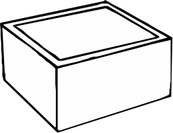 White Box with Lid Clipart - Perfect for Storage and Organization Needs