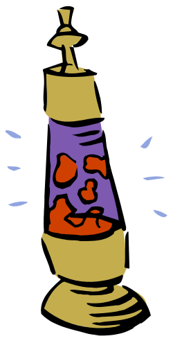 Floating Cartoon Character in Water Clipart