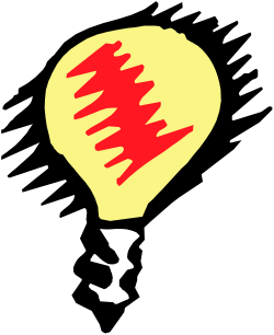 Yellow and Red Balloon Clipart on Black Background