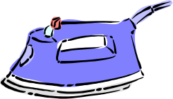 Blue Kettle with Red Rose Clipart - A Charming Teapot Design