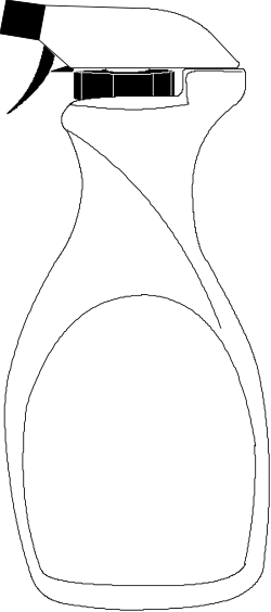 Cleaning Spray Bottle Clipart for Gardening and Household Use