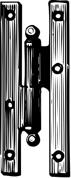Cityscape Black and White Illustration Clipart