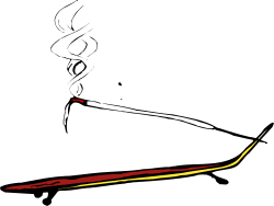 Black Background with Striking Red and Yellow Lines Clipart