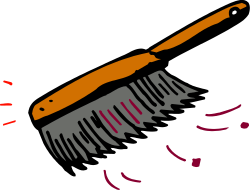 Red Handle Brush Clipart for Creative Projects