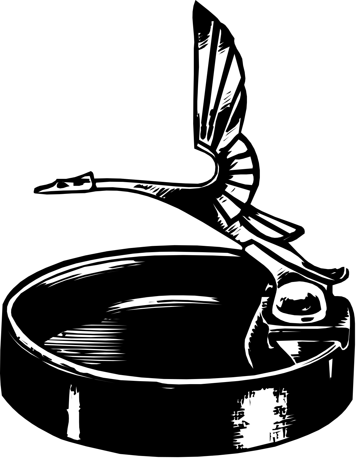 a black and white image of a turntable clip art png transparent Turntable Clipart: Classic Black and White Vinyl Record Player