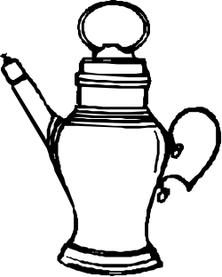 Teapot Silhouette Clipart: Elegant Black and White Design