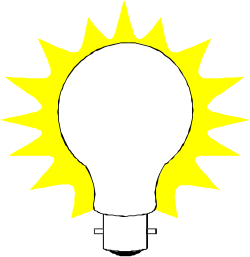 Light Bulb Sun Illustration - Bright and Cheerful Clipart