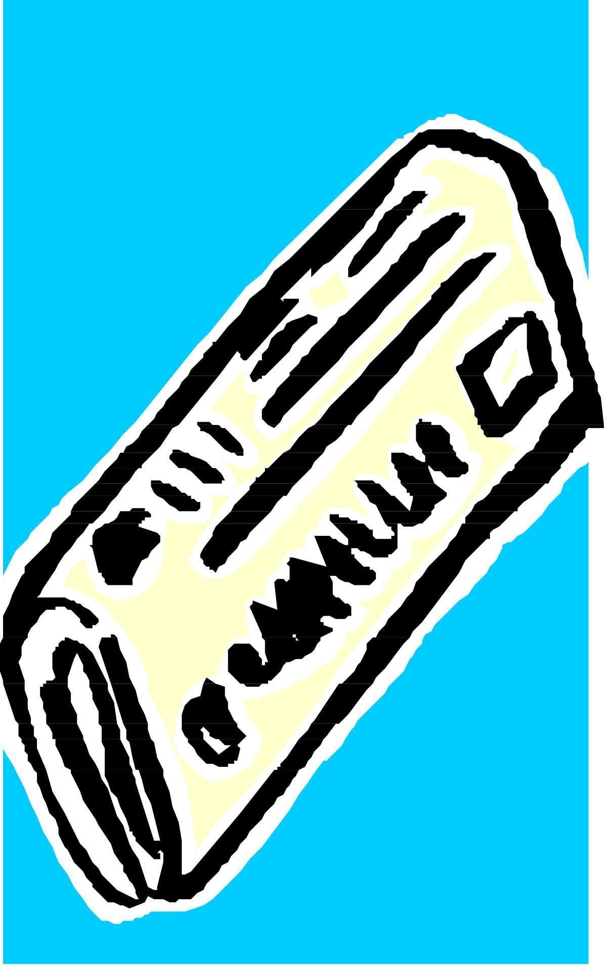 Bread Clipart - Black and White Slice for Creative Projects