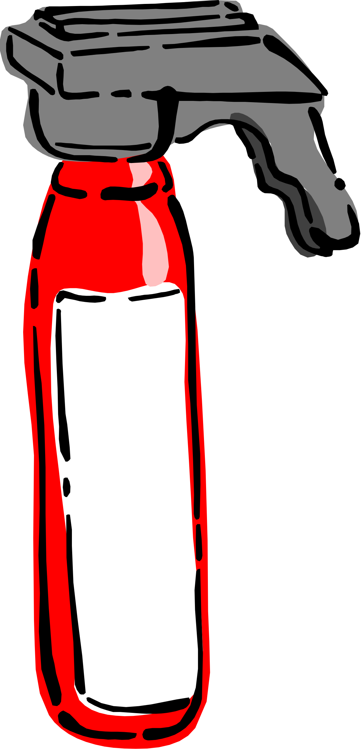 a red spray bottle with a spray gun clip art png transparent Red Spray Bottle with Spray Gun - Perfect Clipart for DIY Projects