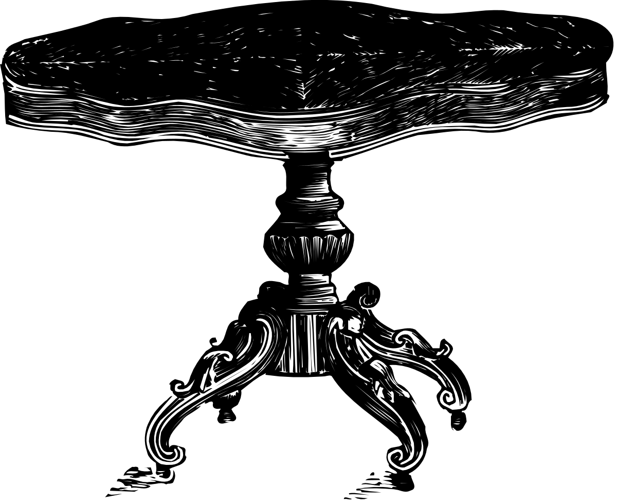 Mushroom Clipart - Black and White Drawing for Instant Use