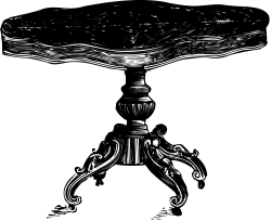 Mushroom Clipart - Black and White Drawing for Instant Use