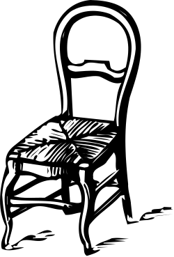 Black and White Chair Clipart Drawing for Elegant Decor
