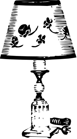 Black and White Man in the Dark Clipart - Moody and Mysterious Imagery