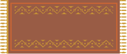 Brown and Yellow Border Clipart with Pattern for Creative Projects